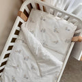 Detská posteľná súprava do postieľky Baby Dream New – Medvedík na prechádzke bledomodrá