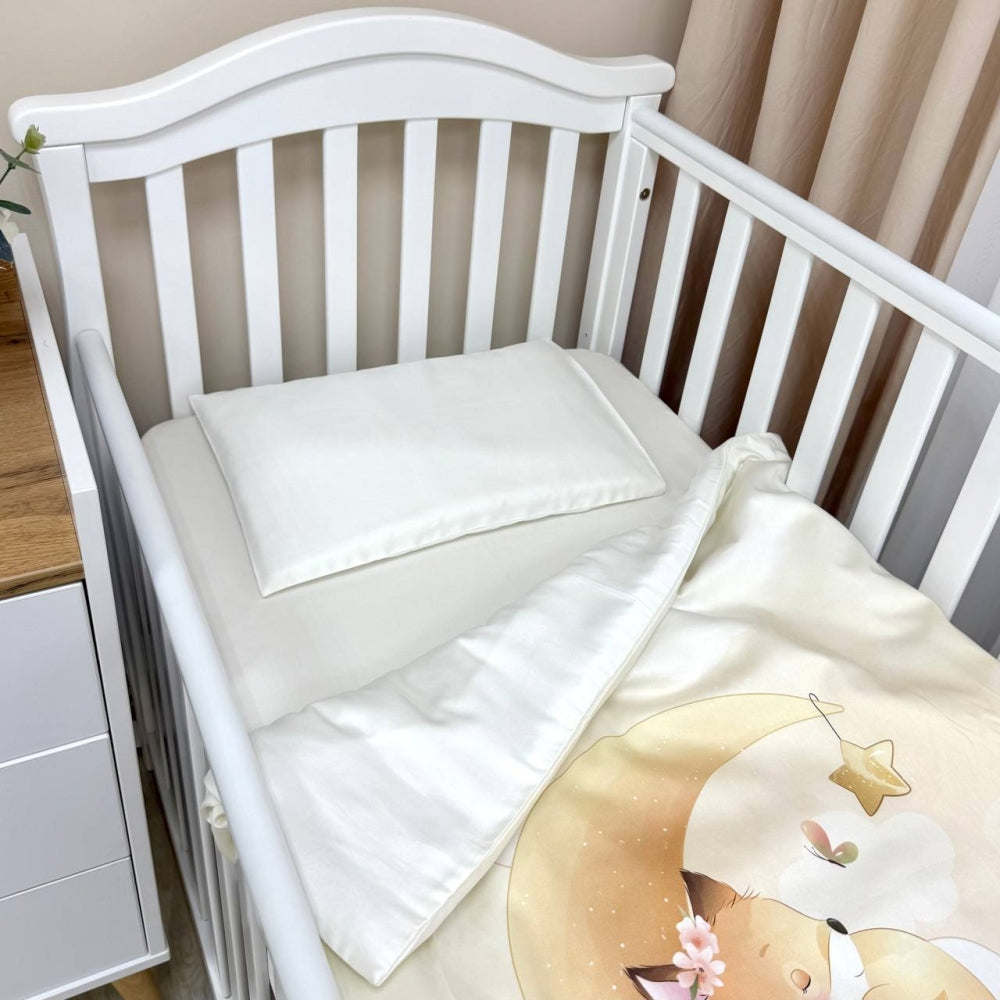 Detská posteľná súprava MiniNest Sweet Dream zo saténu – Líštička