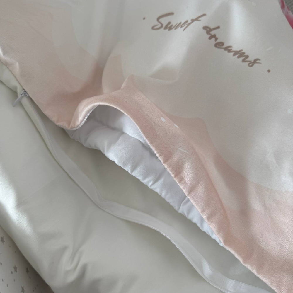 Detská posteľná súprava MiniNest Sweet Dream zo saténu – Zajačik