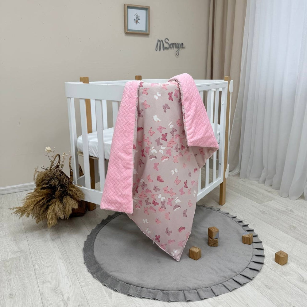 Detská deka 2v1 Minky Stars – Motýle