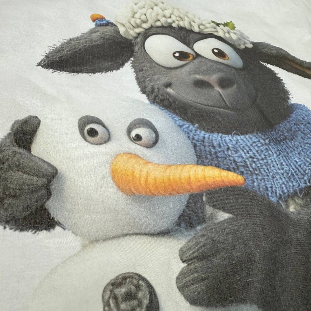 Detská popelínová posteľná bielizeň pre bábätko – Vianočné ovečky žltá kocka
