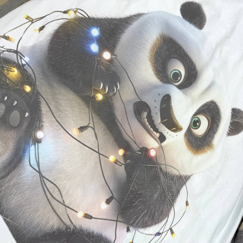 Detská popelínová posteľná bielizeň Panda