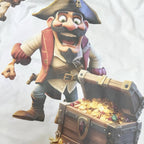 Detská popelínová posteľná bielizeň Piráti