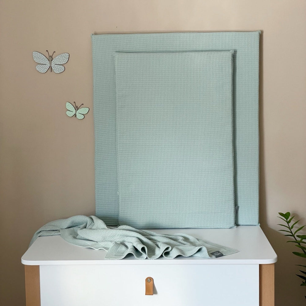 Vaflový prebaľovací matrac 70 × 80 cm mätový