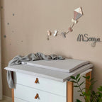 Vaflový prebaľovací matrac 70 × 80 cm sivý