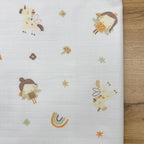 Nepremokavá mušelínová podložka 50 × 80 cm víla s jednorožcom