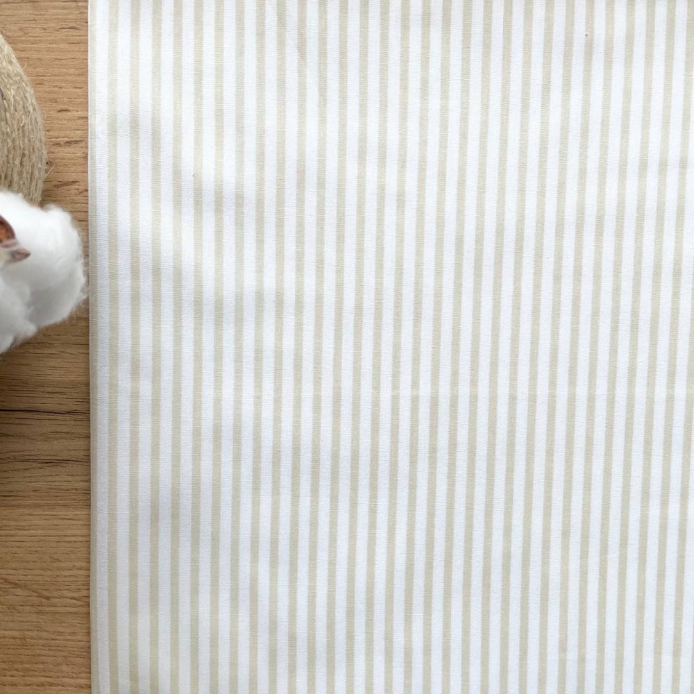 Nepremokavá podložka pre bábätko 50 × 80 cm prúžok béžová