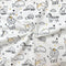 Nepremokavá podložka pre bábätko 50 × 80 cm Baby animals žltá