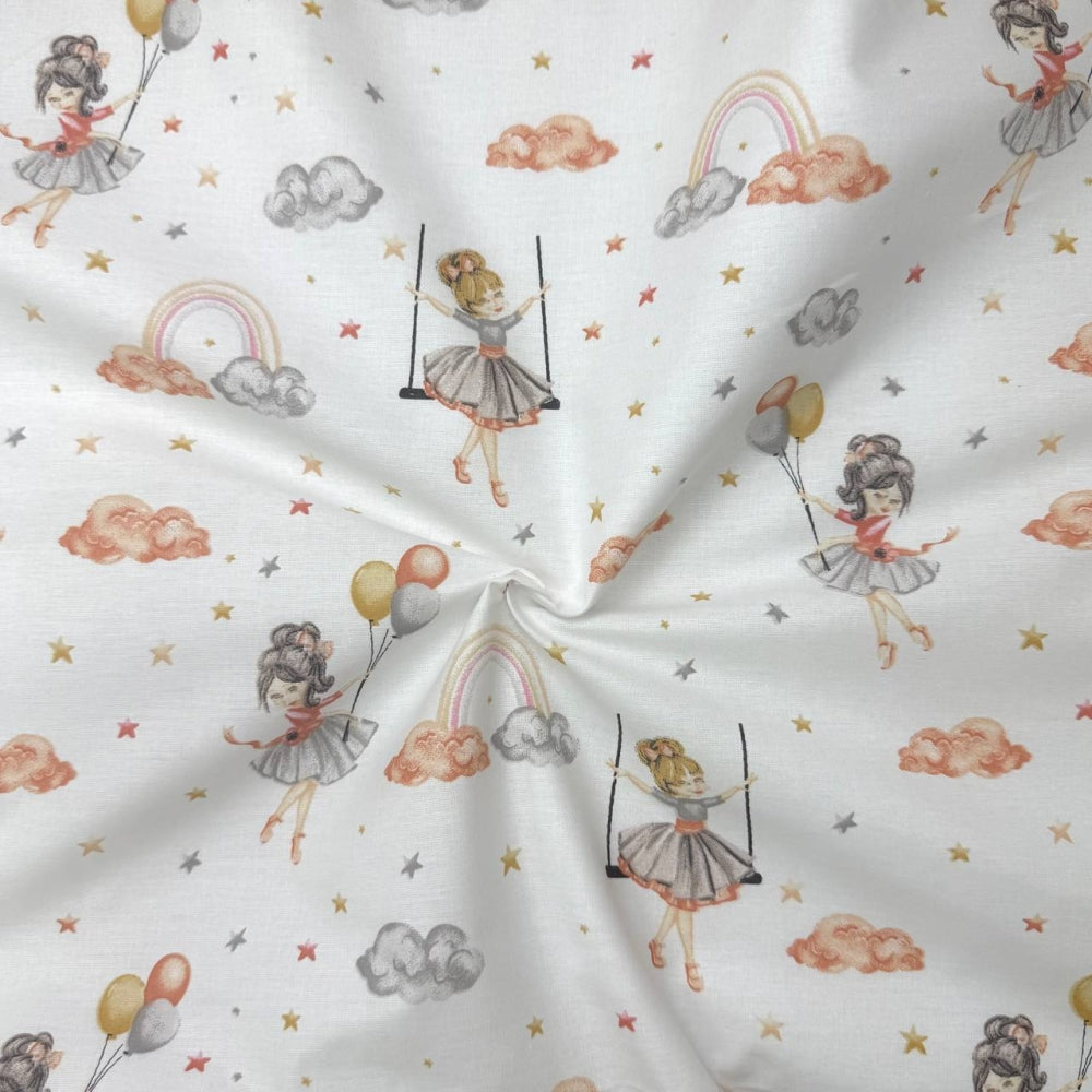 Nepremokavá podložka pre bábätko 50 × 80 cm dievčatá na hojdačkách