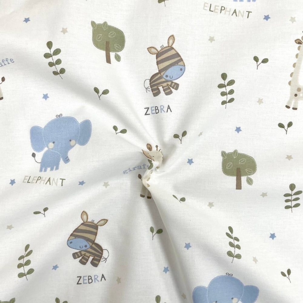 Nepremokavá podložka pre bábätko 50 × 80 cm Elefans modré