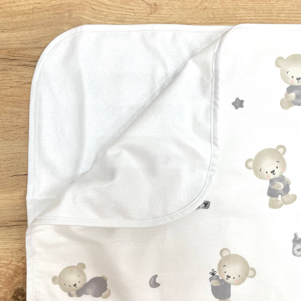Nepremokavá podložka pre bábätko 50 × 80 cm medvedíky baby