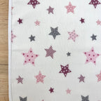 Nepremokavá flanelová podložka 50 × 80 cm Stars ružová