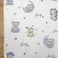 Nepremokavá flanelová podložka 50 × 80 cm Sleep modrá