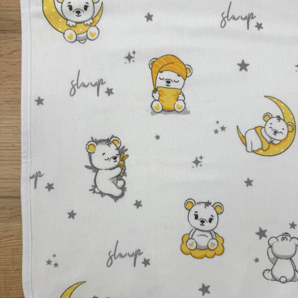 Nepremokavá flanelová podložka 50 × 80 cm Sleep žltá