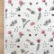 Nepremokavá flanelová podložka 50 × 80 cm ružové vetvičky