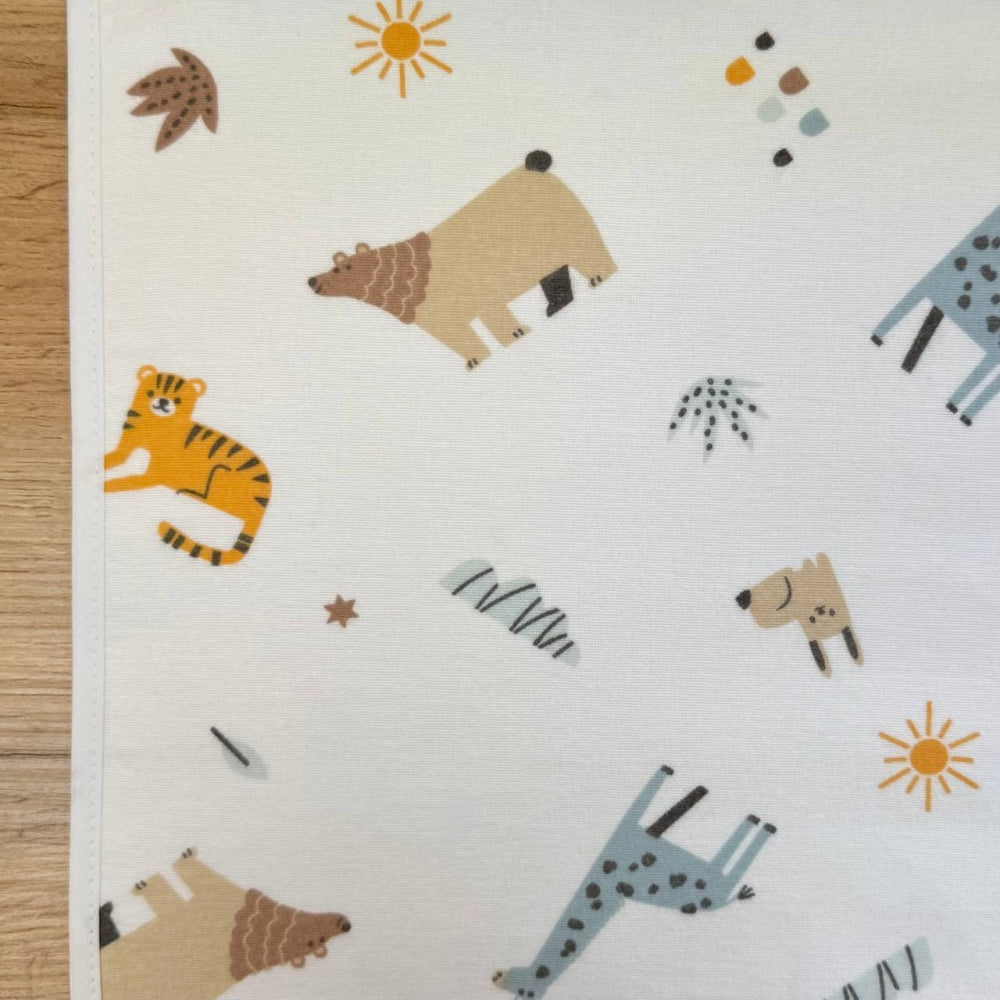 Nepremokavá flanelová podložka 50 × 80 cm – Zvieratká