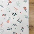 Nepremokavá mušelínová podložka 45 × 75 cm vetvičky broskyňa-mäta