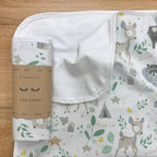 Nepremokavá podložka popelín/membrána 45 × 75 cm Bambi s kamarátmi