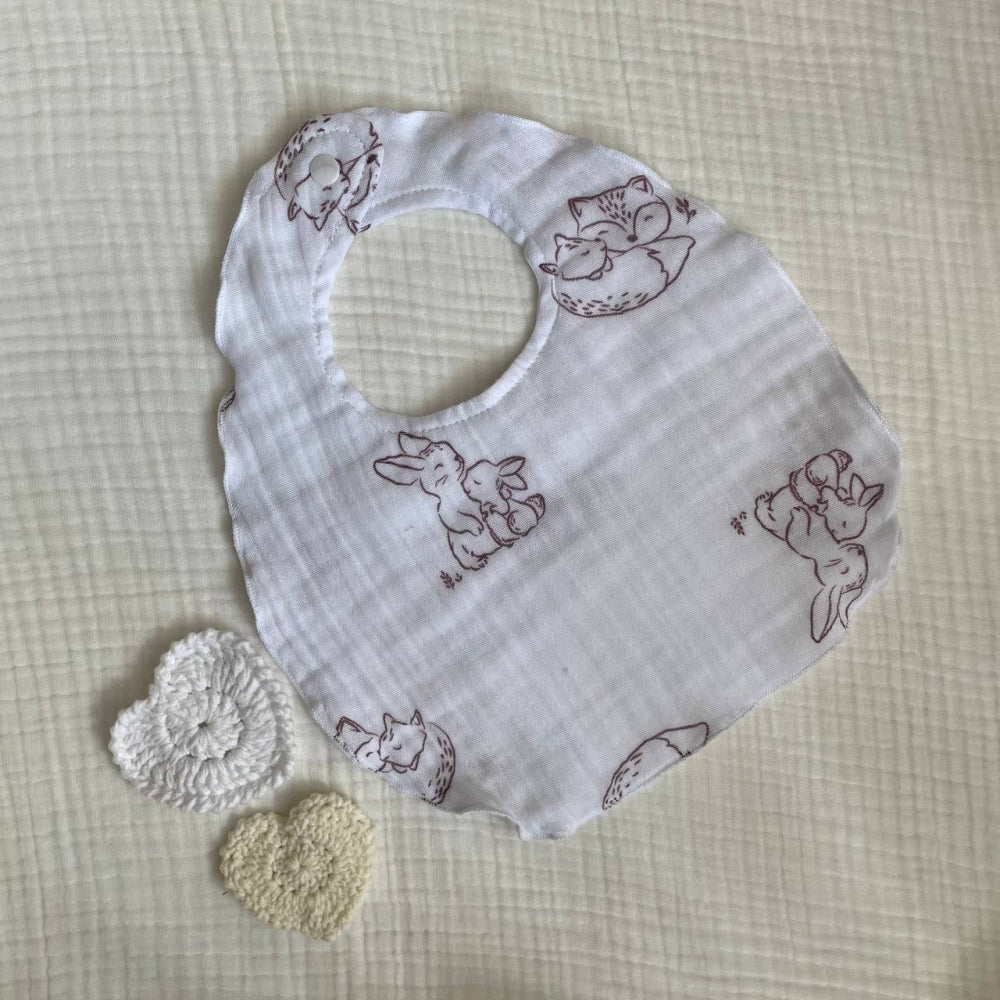 Mušelínový podbradník Zátka – objímačky