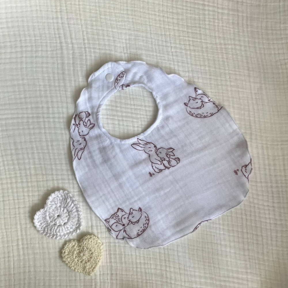Mušelínový podbradník Zátka – objímačky