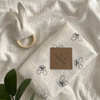 Veľká mušelínová plienka Mickey – Mouse s fúzikmi, 95 × 135 cm