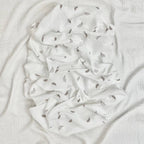 Veľká mušelínová plienka perie v hnedom, 95 × 135 cm