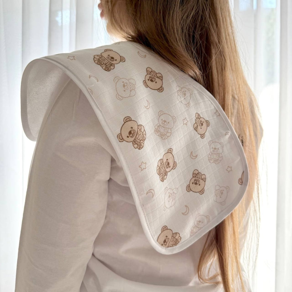 Súprava mušelínových utierok na odgrgnutie, 3 ks – unisex
