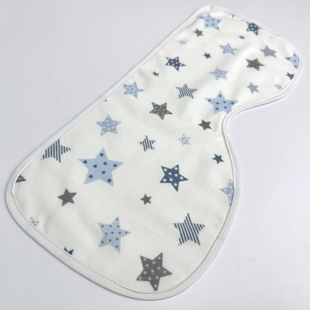 Súprava flanelových utierok na odgrgnutie, 3 ks – chlapec (dúhy/stars modrá/pandy)