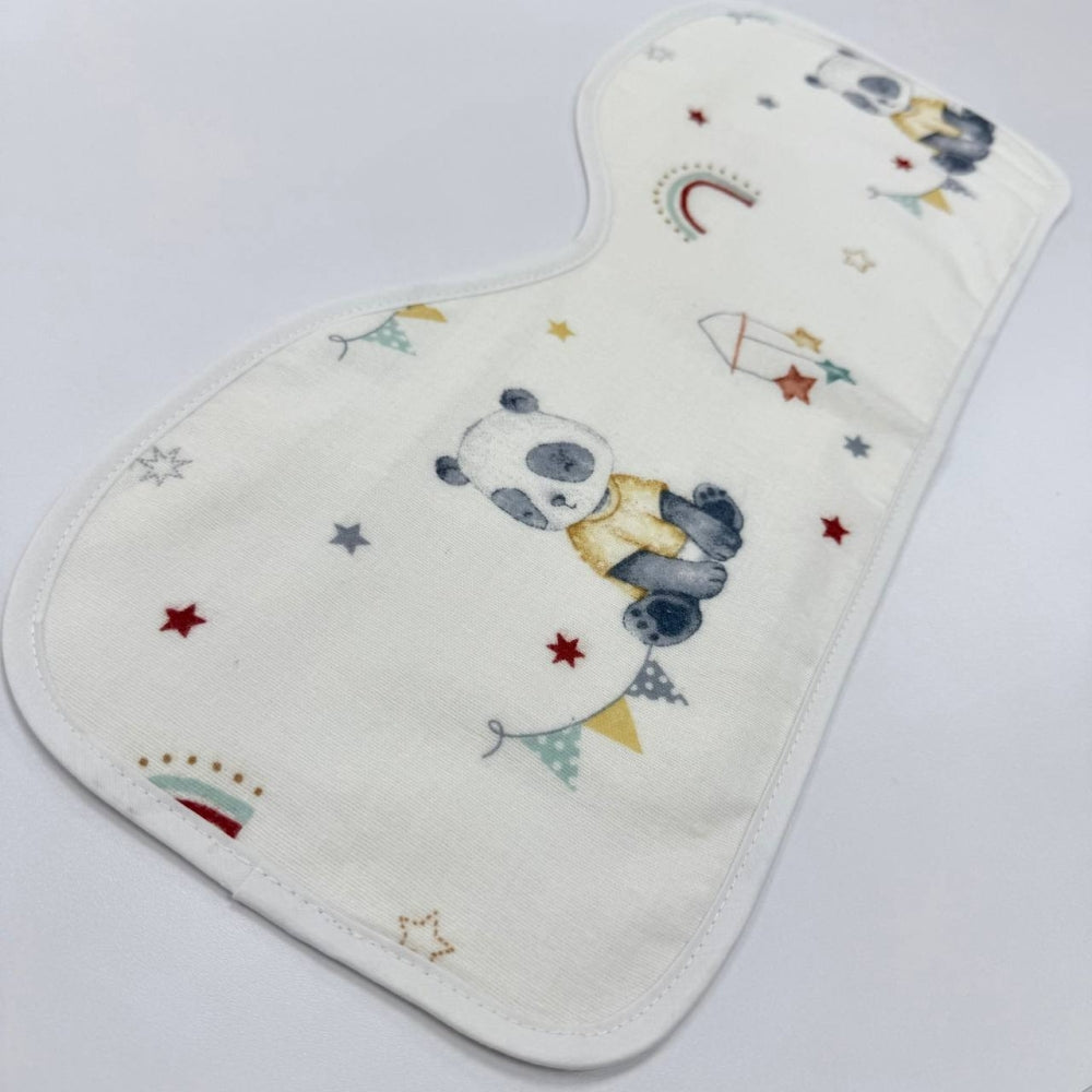 Súprava flanelových utierok na odgrgnutie, 3 ks – chlapec (patchwork/vláčiky/modrá)