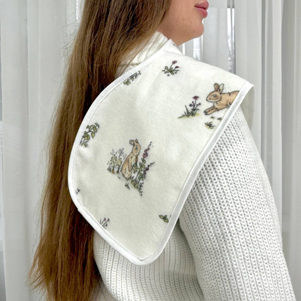Súprava flanelových utierok na odgrgnutie, 3 ks – unisex (zajačik/králik/panda)