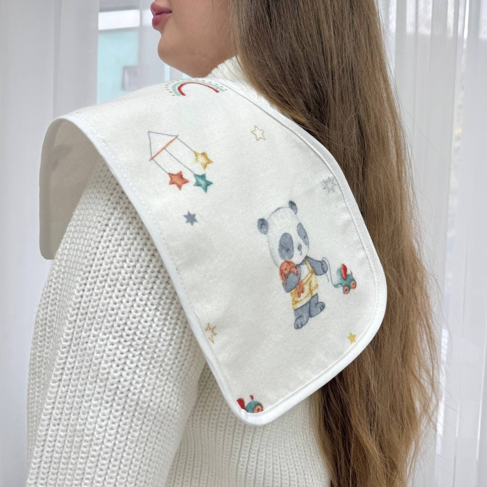 Súprava flanelových utierok na odgrgnutie, 3 ks – unisex (zajačik/králik/panda)