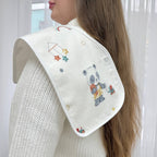 Súprava flanelových utierok na odgrgnutie, 3 ks – unisex (zajačik/králik/panda)