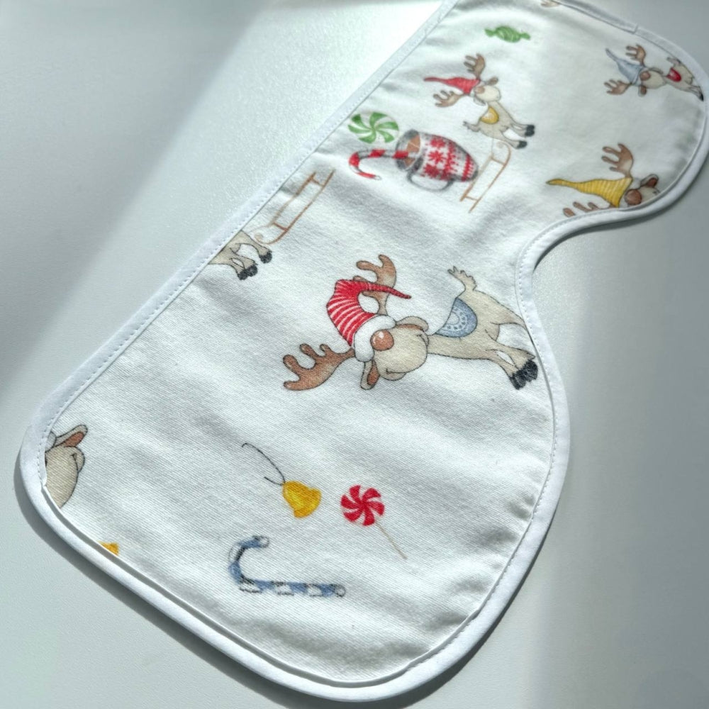 Súprava flanelových utierok na odgrgnutie, 3 ks – unisex (snehuliak/vločky/jelene)