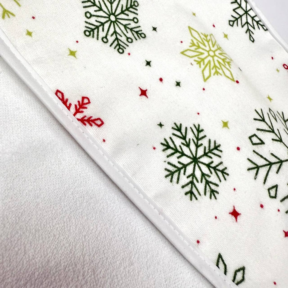 Súprava flanelových utierok na odgrgnutie, 3 ks – unisex (snehuliak/vločky/jelene)