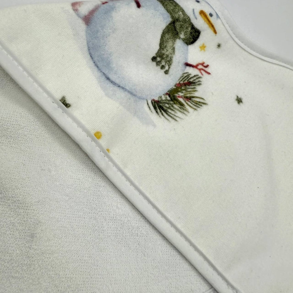Súprava flanelových utierok na odgrgnutie, 3 ks – unisex (snehuliak/vločky/jelene)