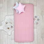 Súprava 2 detských plachiet 80 × 160 cm béžové bodky + bodky na púdrovej