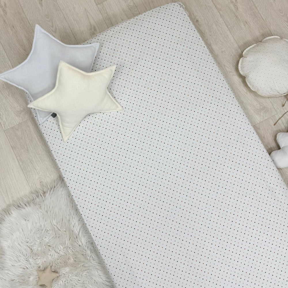 Súprava 2 detských plachiet 90 × 200 cm čierna kocka + modro-terakotové bodky