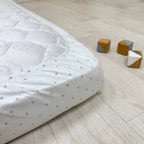 Súprava 2 detských plachiet 90 × 200 cm béžové bodky + bodky na modrom