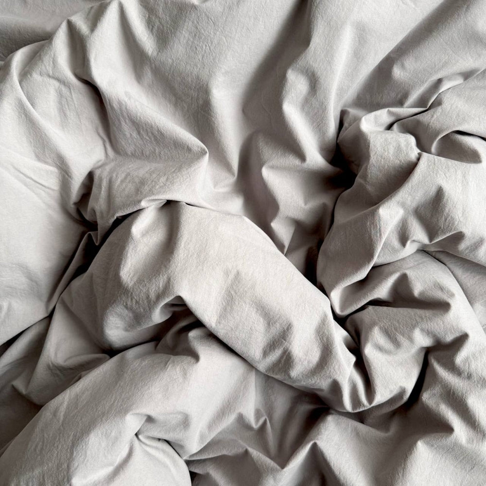 Posteľná súprava z pranej bavlny Euro sivá