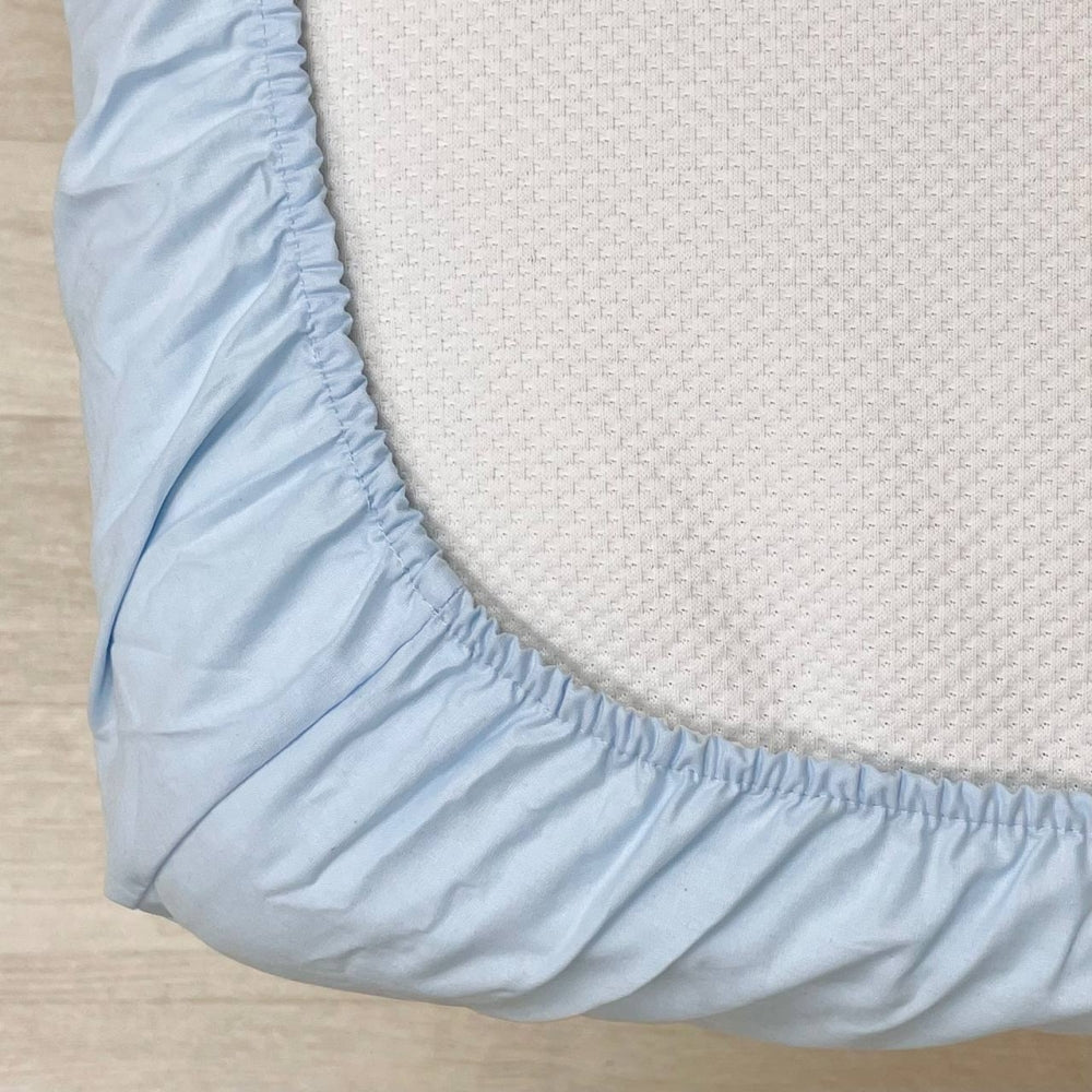 Plachta na matrac do postieľky 60 × 120 – modrá