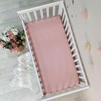Plachta na matrac do postieľky 60 × 120 cm – tmavo-púdrová