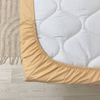 Plachta na matrac do postieľky 60 × 120 – tmavohorčicová