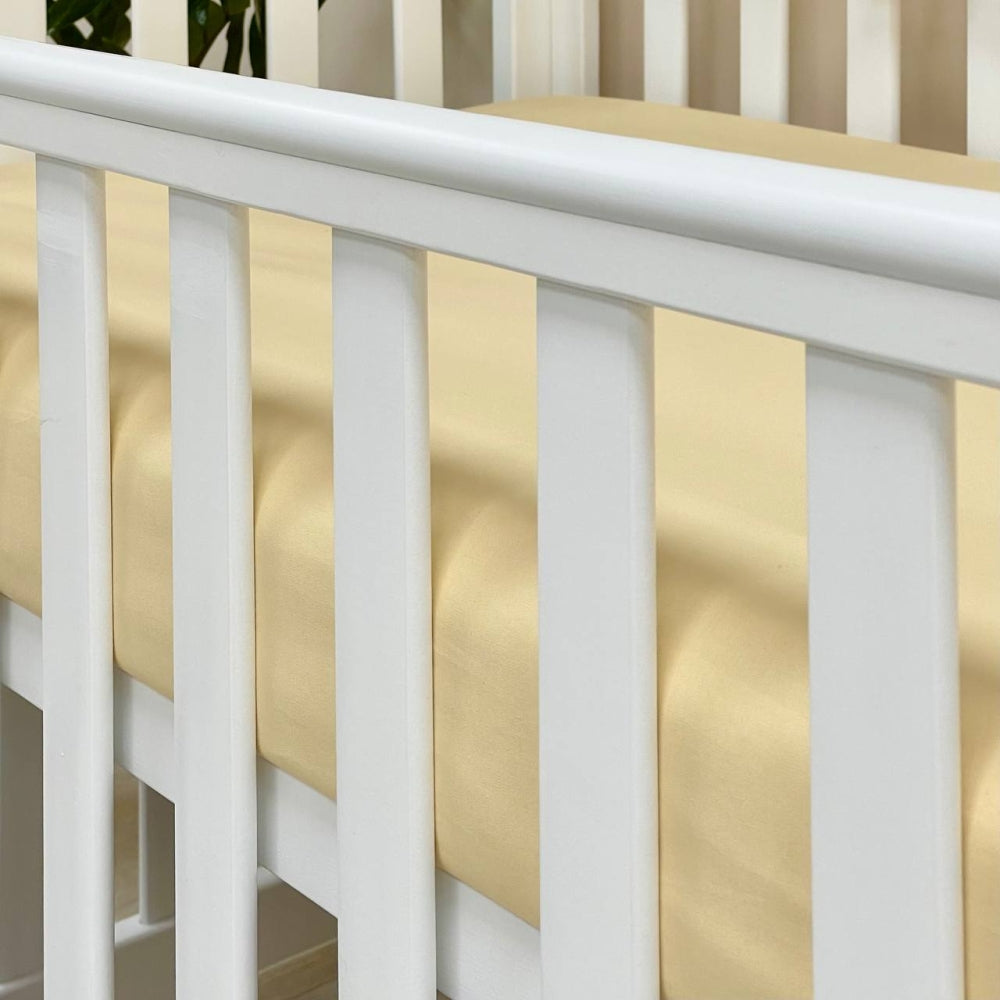 Plachta na matrac do postieľky 60 × 120 – horčicová