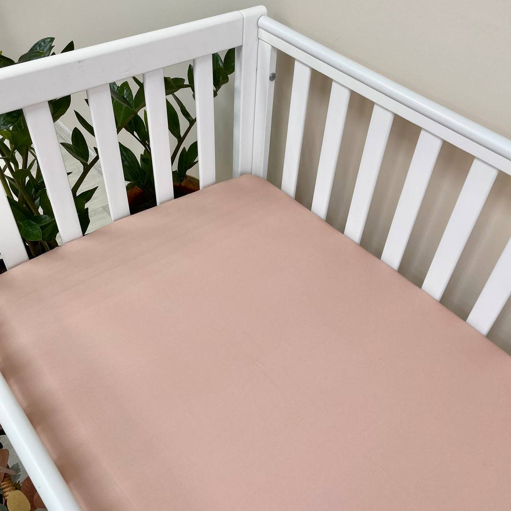 Plachta na matrac do postieľky 60 × 120 – púdrová