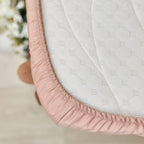 Plachta na matrac do postieľky 60 × 120 – púdrová
