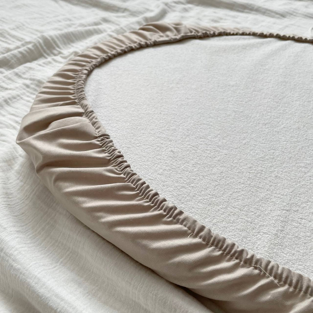 Plachta na matrac do kočíka 45 × 80 cm – kapučíno