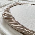 Plachta na matrac do kočíka 45 × 80 cm – kapučíno