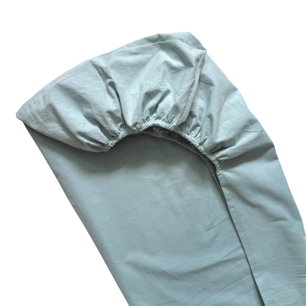 Plachta z pranej bavlny do postieľky 60 × 120 cm – mätová