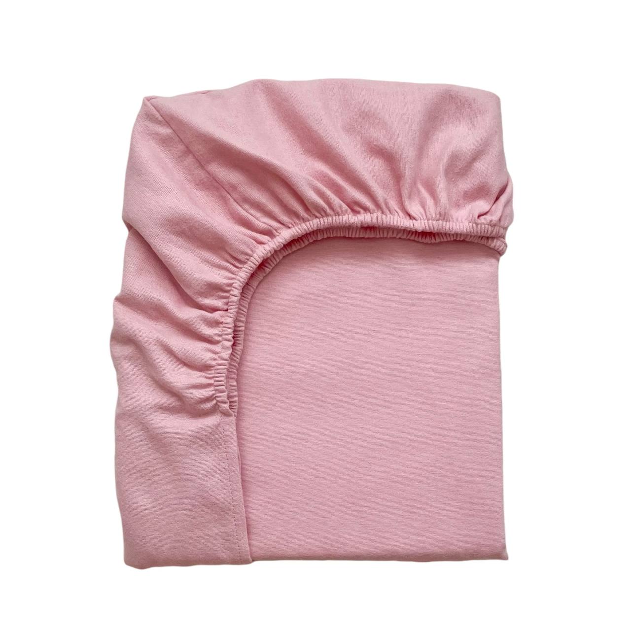 Flanelová napínacia plachta do postieľky 120 × 60 cm – tmavo-púdrová