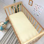 Detská plachta do postieľky 60 × 120 – bodky na zlatom